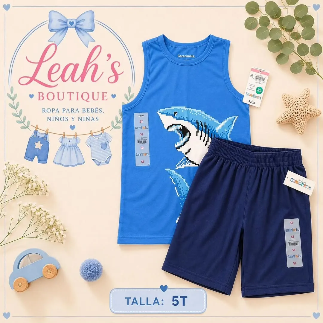 Conjunto tank de tiburón Garanimals