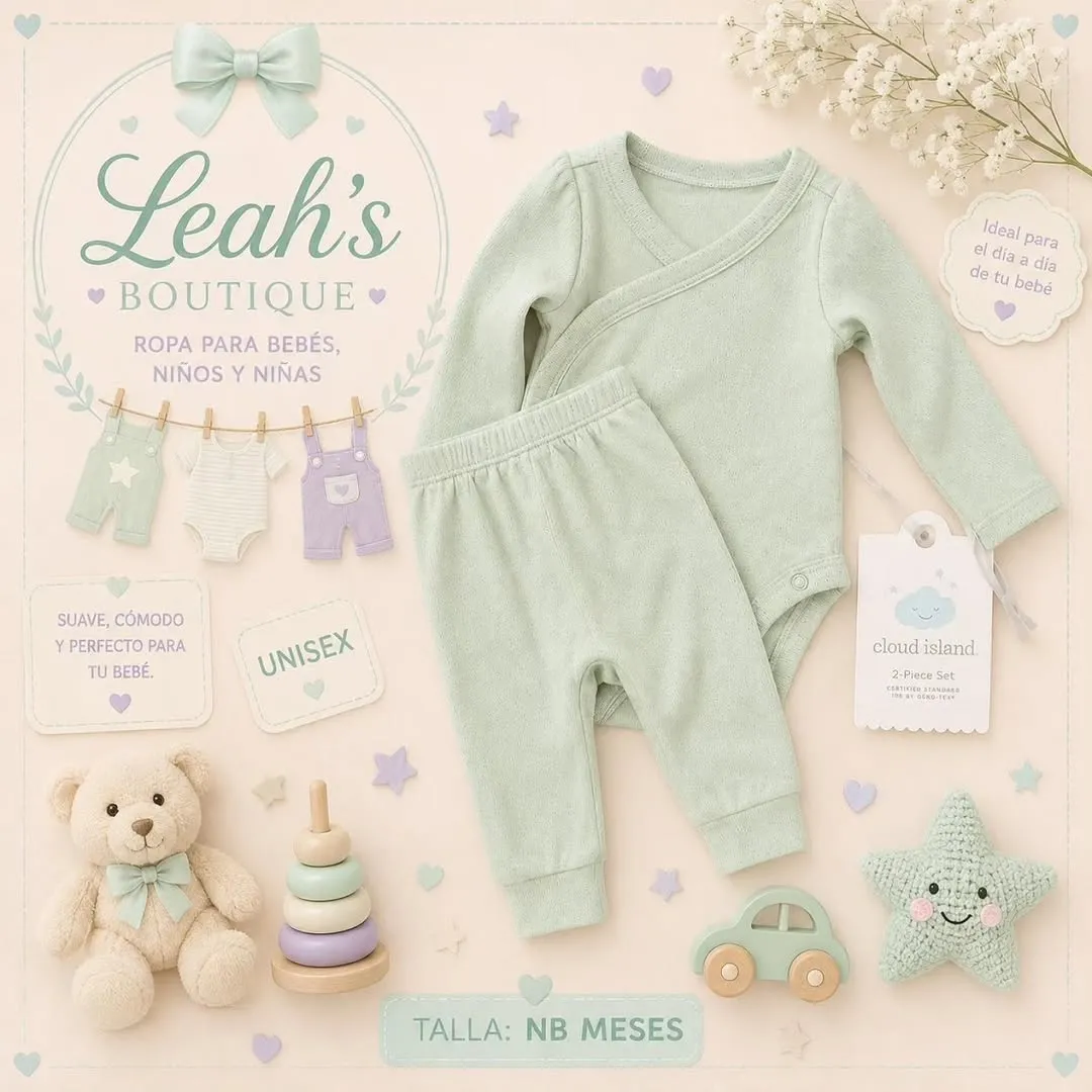 Set kimono verde menta